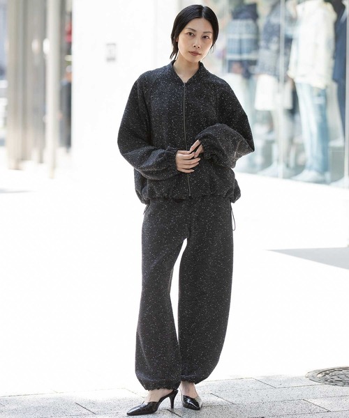 Munich（ミューニック）の「ツイードジップブルゾン（ブルゾン・レディース・ブラック/グレー/オフホワイト・FREE）」の18枚目の写真