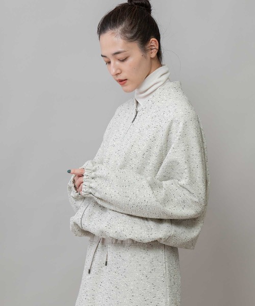 Munich（ミューニック）の「ツイードジップブルゾン（ブルゾン・レディース・ブラック/グレー/オフホワイト・FREE）」の21枚目の写真