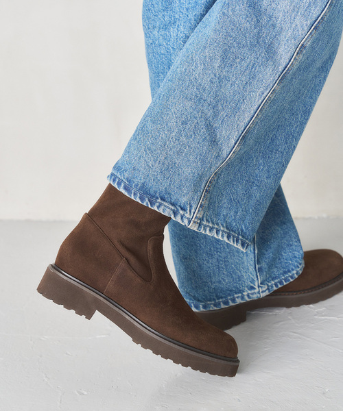 LE TALON（ルタロン）の「《追加4》3.5cmトラックソールフィットショートブーツ（ブーツ・レディース・ブラウン/ブラック系その他・LARGE/MEDIUM/SMALL/X-LARGE/X-SMALL）」の17枚目の写真