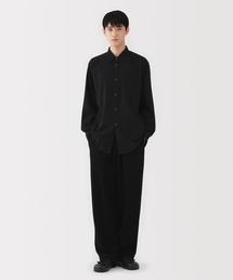 〔MUJI Labo〕紳士　起毛ヘリンボーンレギュラーカラーシャツ