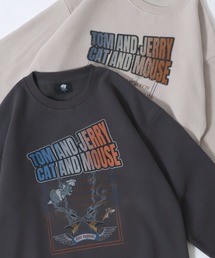 Tom&Jerry/トムとジェリー オーバーサイズ ヴィンテージライク 裏起毛 スウェット トレーナー レディース メンズ