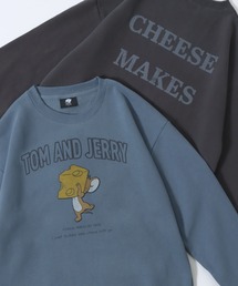 Tom＆Jerry/トムとジェリー オーバーサイズ ヴィンテージライク 裏起毛 スウェット トレーナー レディース メンズ