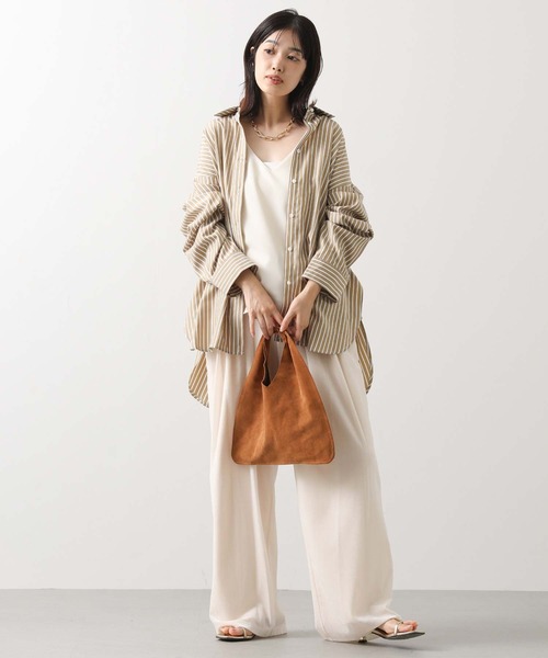 CHIGNON（シニヨン）の「ベロアメッシュイージーパンツ（その他パンツ・レディース・アイボリー/ブラウン/グレイッシュベージュ・FREE）」の15枚目の写真