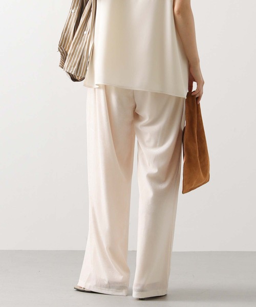 CHIGNON（シニヨン）の「ベロアメッシュイージーパンツ（その他パンツ・レディース・アイボリー/ブラウン/グレイッシュベージュ・FREE）」の10枚目の写真
