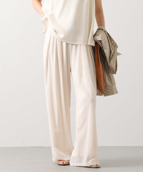 CHIGNON（シニヨン）の「ベロアメッシュイージーパンツ（その他パンツ・レディース・アイボリー/ブラウン/グレイッシュベージュ・FREE）」の11枚目の写真