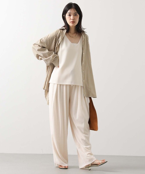 CHIGNON（シニヨン）の「ベロアメッシュイージーパンツ（その他パンツ・レディース・アイボリー/ブラウン/グレイッシュベージュ・FREE）」の12枚目の写真