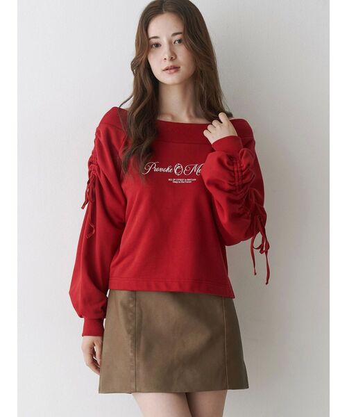 CALNAMUR（カルナムール）の「2WAY オフショルリボンスウェットプル