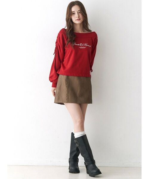 CALNAMUR（カルナムール）の「2WAY オフショルリボンスウェットプル