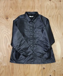 IO（イオ）（イオ）の「MANYMENMANYMINDS / フロッキー加工デニム/PUコーティング加工デニム/カバーオール（カバーオール）」