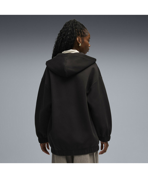 PUMA(プーマ)の「PUMA プーマ ウィメンズ ワードローブ ESS オーバーサイズド フルジップ フ(パーカー・レディース・ブラック/ピンク系その他2・LARGE/X-LARGE/SMALL/MEDIUM)」の3枚目の写真
