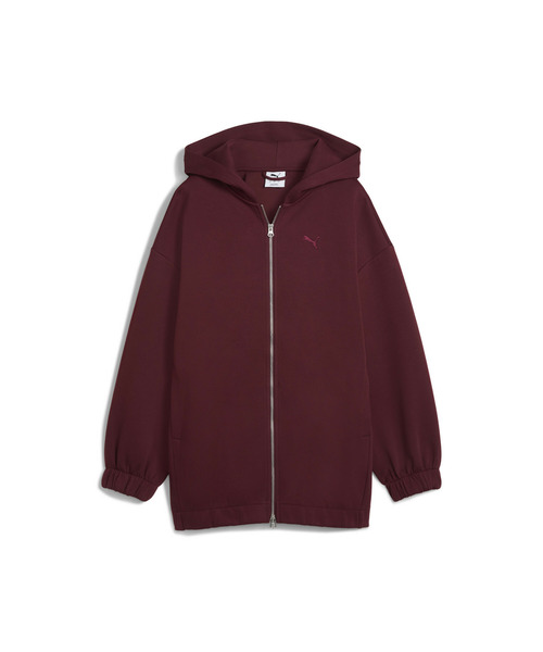 PUMA(プーマ)の「PUMA プーマ ウィメンズ ワードローブ ESS オーバーサイズド フルジップ フ(パーカー・レディース・ブラック/ピンク系その他2・LARGE/X-LARGE/SMALL/MEDIUM)」の9枚目の写真