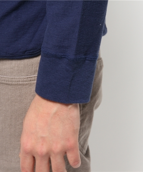 BHY-biography(ビーエイチワイバイオグラフィー)の「30/1 ROUFY HENLEY NECK(Tシャツ/カットソー・メンズ・ブラック/ホワイト/ブルー・48/46/44)」の7枚目の写真