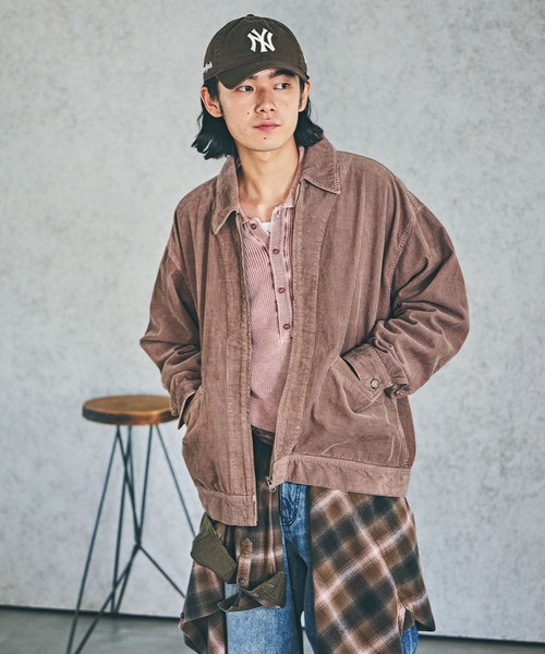 BAYFLOW（ベイフロー）の「コールシャツジャケット（その他アウター・メンズ・ピンク/チャコール/カーキ・LARGE/MEDIUM）」の3枚目の写真