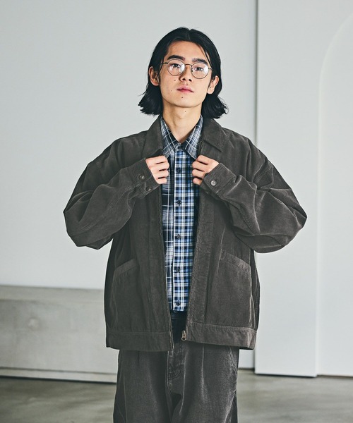 BAYFLOW（ベイフロー）の「コールシャツジャケット（その他アウター・メンズ・ピンク/チャコール/カーキ・LARGE/MEDIUM）」の6枚目の写真