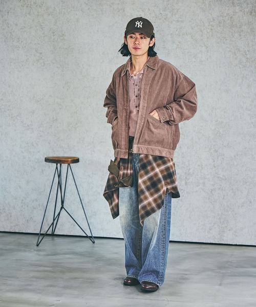 BAYFLOW（ベイフロー）の「コールシャツジャケット（その他アウター・メンズ・ピンク/チャコール/カーキ・LARGE/MEDIUM）」の11枚目の写真