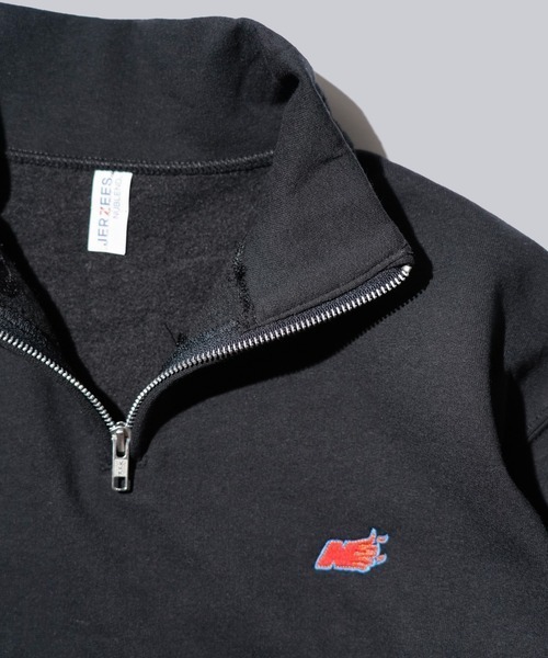 JERZEES（ジャージーズ）の「JERZEES ジャージーズ / "N"QUARTER-ZIP SWEAT（スウェット・メンズ・ネイビー/アッシュグレー/ブラック・LARGE/X-LARGE/MEDIUM）」の2枚目の写真