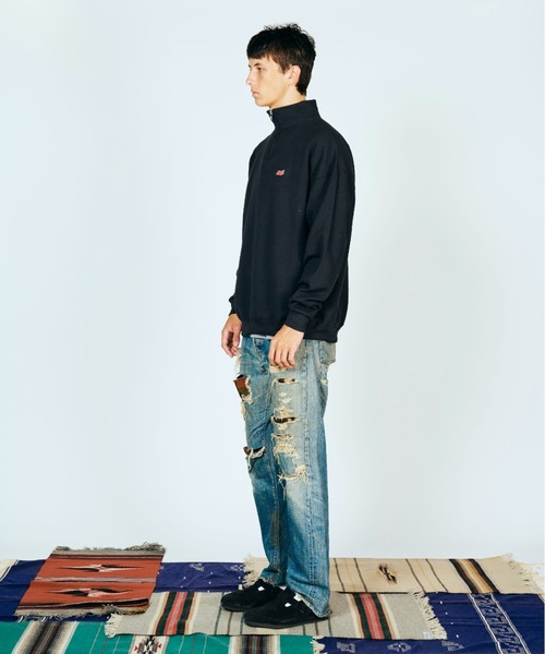 JERZEES（ジャージーズ）の「JERZEES ジャージーズ / "N"QUARTER-ZIP SWEAT（スウェット・メンズ・ネイビー/アッシュグレー/ブラック・LARGE/X-LARGE/MEDIUM）」の5枚目の写真