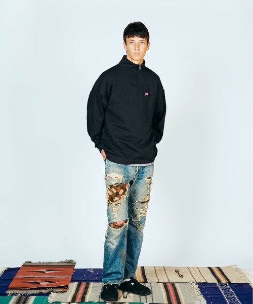 JERZEES（ジャージーズ）の「JERZEES ジャージーズ / "N"QUARTER-ZIP SWEAT（スウェット・メンズ・ネイビー/アッシュグレー/ブラック・LARGE/X-LARGE/MEDIUM）」の7枚目の写真