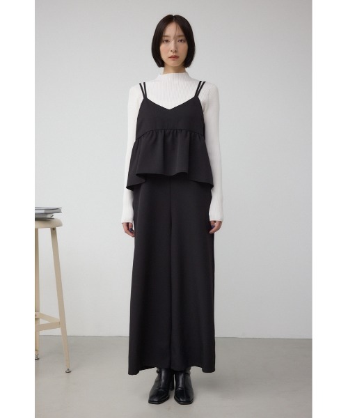 AZUL by moussy(アズールバイマウジー)の「ビスチェレイヤードキャミオールインワン(つなぎ/オールインワン・レディース・ブラック/ブラウン・FREE)」の6枚目の写真