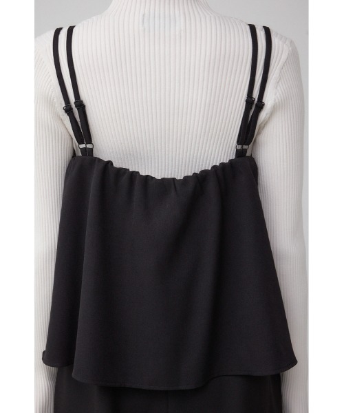 AZUL by moussy(アズールバイマウジー)の「ビスチェレイヤードキャミオールインワン(つなぎ/オールインワン・レディース・ブラック/ブラウン・FREE)」の10枚目の写真