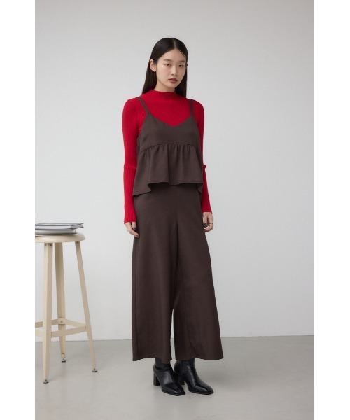 AZUL by moussy(アズールバイマウジー)の「ビスチェレイヤードキャミオールインワン(つなぎ/オールインワン・レディース・ブラック/ブラウン・FREE)」の15枚目の写真