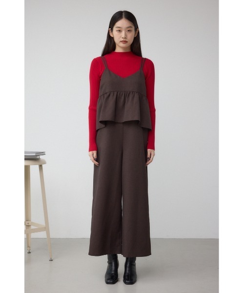 AZUL by moussy(アズールバイマウジー)の「ビスチェレイヤードキャミオールインワン(つなぎ/オールインワン・レディース・ブラック/ブラウン・FREE)」の16枚目の写真