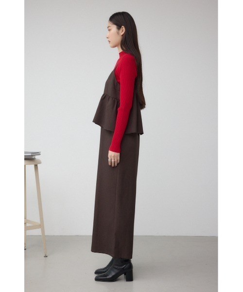 AZUL by moussy(アズールバイマウジー)の「ビスチェレイヤードキャミオールインワン(つなぎ/オールインワン・レディース・ブラック/ブラウン・FREE)」の17枚目の写真