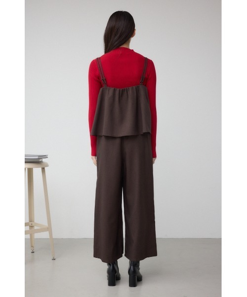 AZUL by moussy(アズールバイマウジー)の「ビスチェレイヤードキャミオールインワン(つなぎ/オールインワン・レディース・ブラック/ブラウン・FREE)」の18枚目の写真