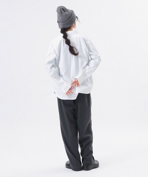 BEAMS BOY（ビームスボーイ）の「オックスフォード ボタンダウン シャツ（シャツ/ブラウス・レディース・ホワイト/サックスブルー・2/1/0）」の5枚目の写真