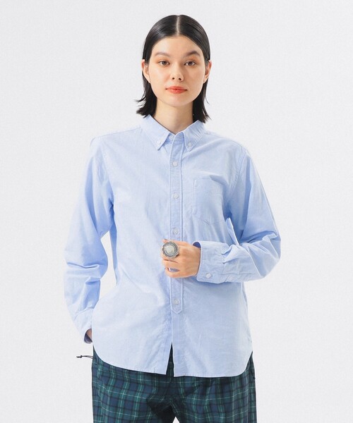 BEAMS BOY（ビームスボーイ）の「オックスフォード ボタンダウン シャツ（シャツ/ブラウス・レディース・ホワイト/サックスブルー・2/1/0）」の10枚目の写真