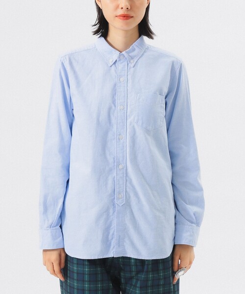 BEAMS BOY（ビームスボーイ）の「オックスフォード ボタンダウン シャツ（シャツ/ブラウス・レディース・ホワイト/サックスブルー・2/1/0）」の11枚目の写真