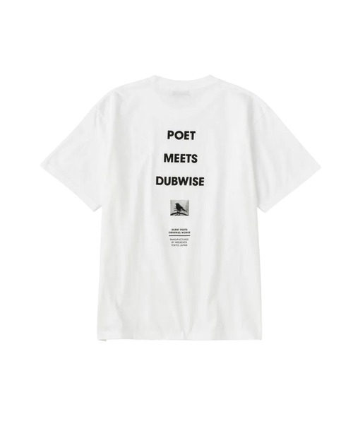 POET MEETS DUBWISE（ポエットミーツダブワイズ）の「【POET MEETS DUBWISE/ポエトミーツダブワイズ】 LOGO T-shirt（Tシャツ/カットソー・メンズ・ブラック/ホワイト・L/M/XL）」の2枚目の写真