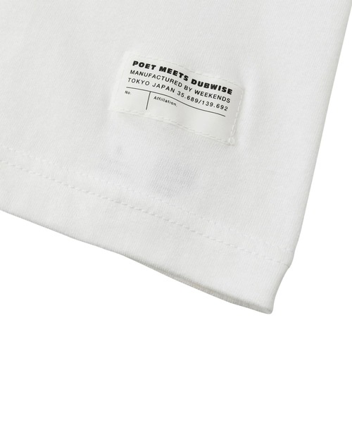 POET MEETS DUBWISE（ポエットミーツダブワイズ）の「【POET MEETS DUBWISE/ポエトミーツダブワイズ】 LOGO T-shirt（Tシャツ/カットソー・メンズ・ブラック/ホワイト・L/M/XL）」の5枚目の写真