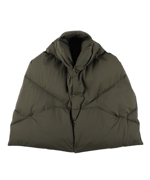 NANGA(ナンガ)の「NANGA/ナンガ DOWN PONCHO MUFFLER マフラー(マフラー・レディース・ブラウン/ブラック/アイボリー/カーキ・FREE)」の4枚目の写真