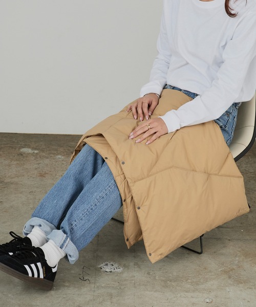 NANGA(ナンガ)の「NANGA/ナンガ DOWN PONCHO MUFFLER マフラー(マフラー・レディース・ブラウン/ブラック/アイボリー/カーキ・FREE)」の7枚目の写真