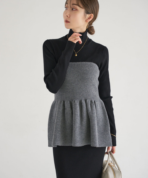 ニットビスチェ（ニット/セーター）｜NOBLE（ノーブル）のファッション