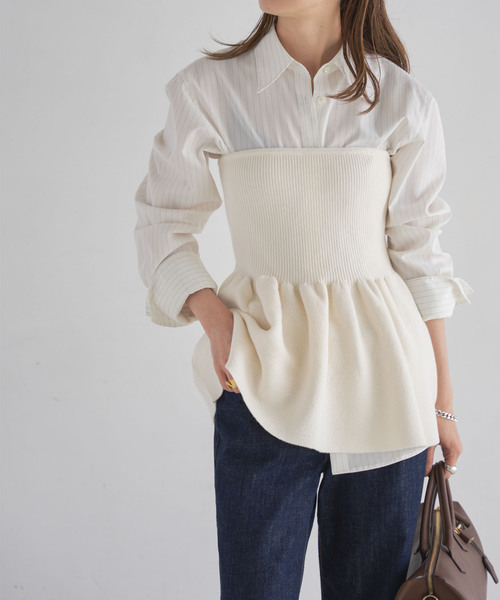 セール】ニットビスチェ（ニット/セーター）｜NOBLE（ノーブル）の