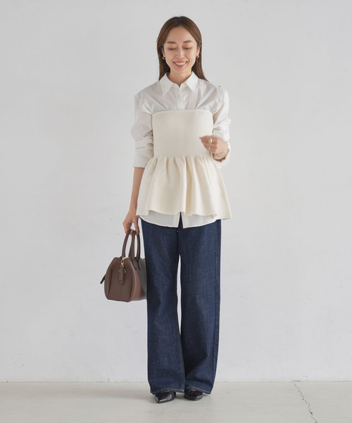 セール】ニットビスチェ（ニット/セーター）｜NOBLE（ノーブル）の