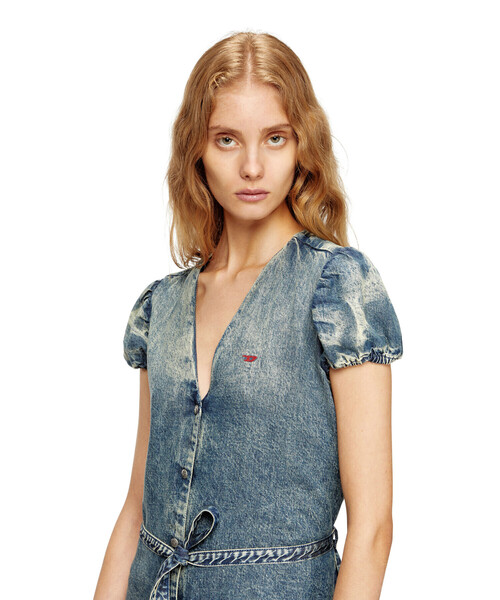 ウィメンズ デニムドレス DE-OLLISH-D（シャツワンピース）｜DIESEL