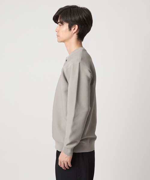 green label relaxing（グリーンレーベルリラクシング）の「【WEB限定】ガーターヘンリー ニット（ニット/セーター・メンズ・ブラック/ワイン/ライトグレー・S/L/XL/M）」の5枚目の写真