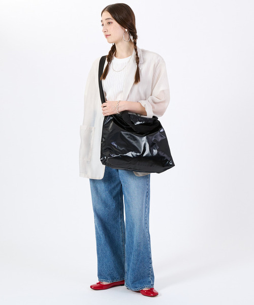 DELUXE ZIPTOP TOTE ブラックシャイン（トートバッグ）｜LeSportsac