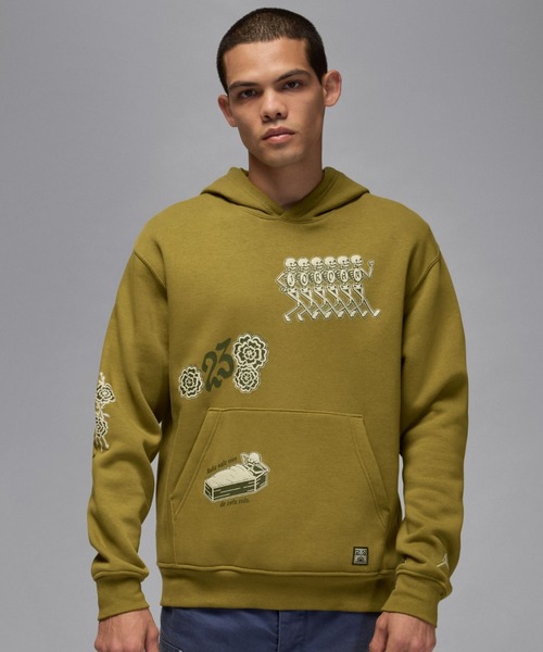 JORDAN BRAND(ジョーダンブランド)の「JORDAN BRAND M J BRK FLC PO DDM / ジョーダン ブランド ジョーダン BRK フリースプルオーバー L/S フーディ DDM / NIKE【SP】(パーカー・メンズ・オリーブ・S/M/L/XL/XXL)」の1枚目の写真