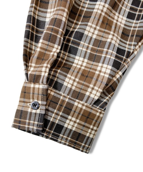 GALLIS ADDICTION（ガリスアディクション）の「GA HOOD-LAYER CHECK SHIRT（シャツ/ブラウス・メンズ・ブラック/ベージュ・FREE）」の11枚目の写真