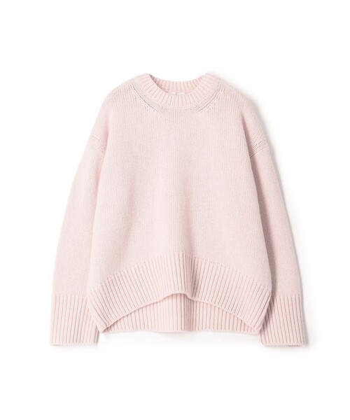 23年　ギャルリーヴィー　ファインウールクルーネックプルオーバー　ニット　ピンク ファインウール クルーネックプルオーバー（ニット/セーター