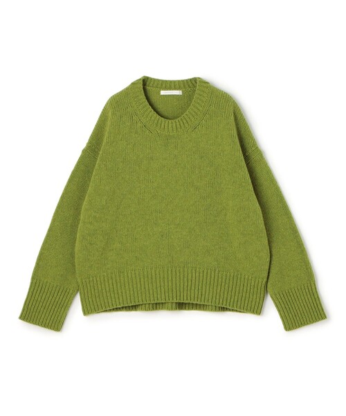 GALERIE VIE（ギャルリー ヴィー）の「ファインウール クルーネックプルオーバー（ニット/セーター・レディース・ホワイト/グレー/イエロー/ライトブルー/グリーン/ベージュ系その他/チャコールグレー/ライトピンク/ライトグレー/ライトパープル/ネイビー/ブラック・S/M）」の8枚目の写真