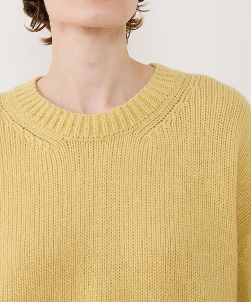 ファインウール クルーネックプルオーバー（ニット/セーター