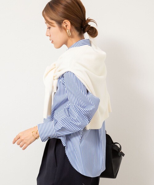 NOLLEY’S(ノーリーズ)の「ウォッシャブル2WAYBasicレギュラーシャツ(シャツ/ブラウス・レディース・ブルー系その他/ホワイト/サックスブルー/ベージュ系その他・38)」の21枚目の写真