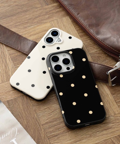 水玉 ドット柄 iPhoneケース カバー【iPhone12/13/14/15/15pro/16