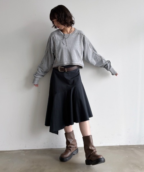 VACANCY（ヴァカンシー）の「カバーミディアム厚底ブーツ（ブーツ・レディース・ブラック/ブラウン・LARGE/MEDIUM）」の6枚目の写真