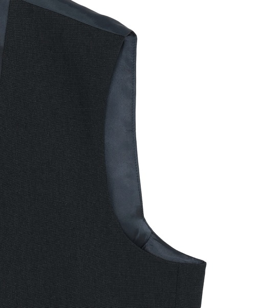 BRICK HOUSE by TOKYO SHIRT（ブリックハウス）の「布帛 ジレ（ベスト・メンズ・ネイビー・M/L/LL）」の5枚目の写真